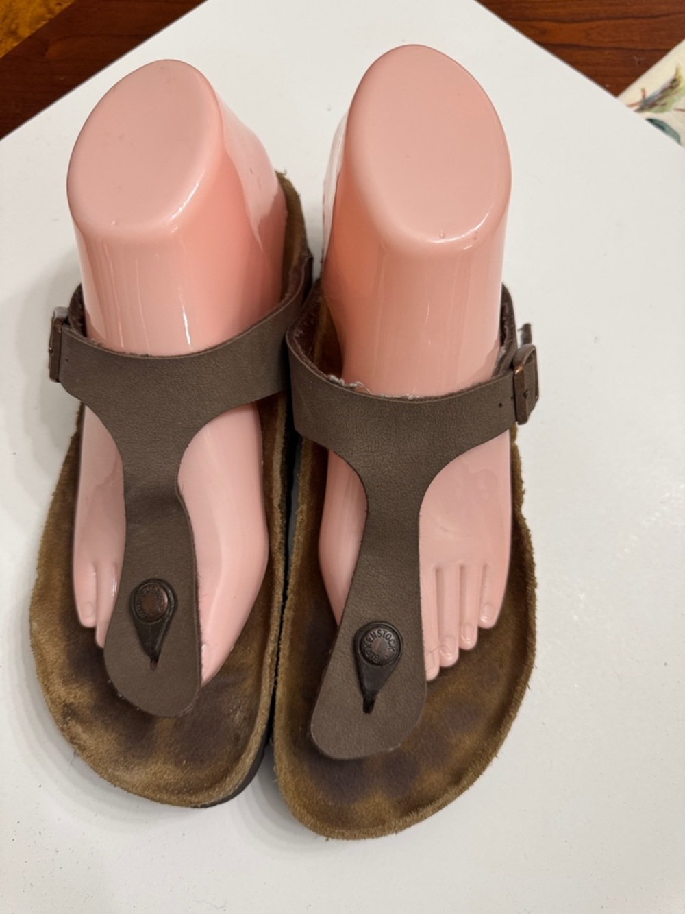 Birkenstock Brown T-Strap Thong Slipper- Women's size 39